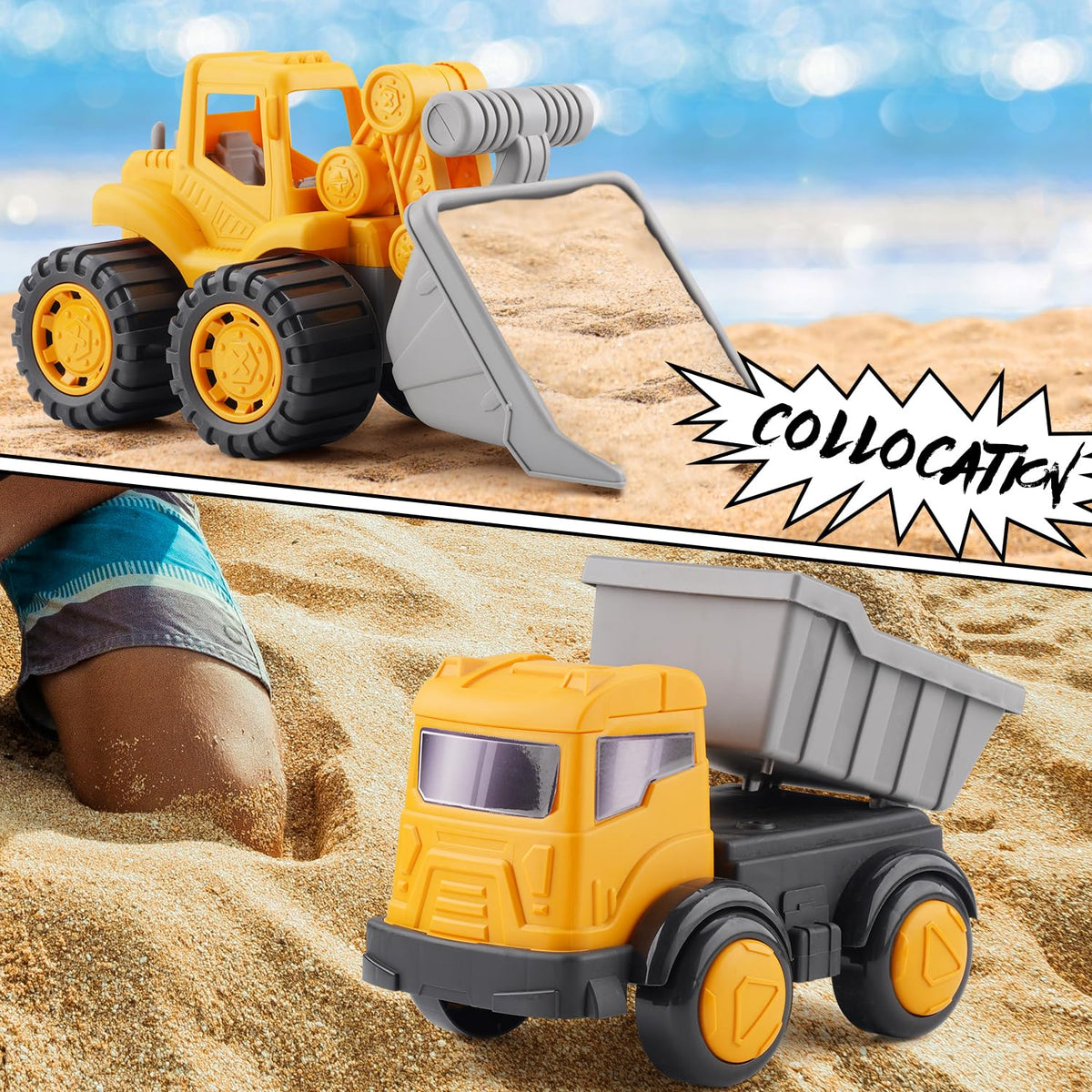 IOKUKI dump truck sand toy for transporting sand and water