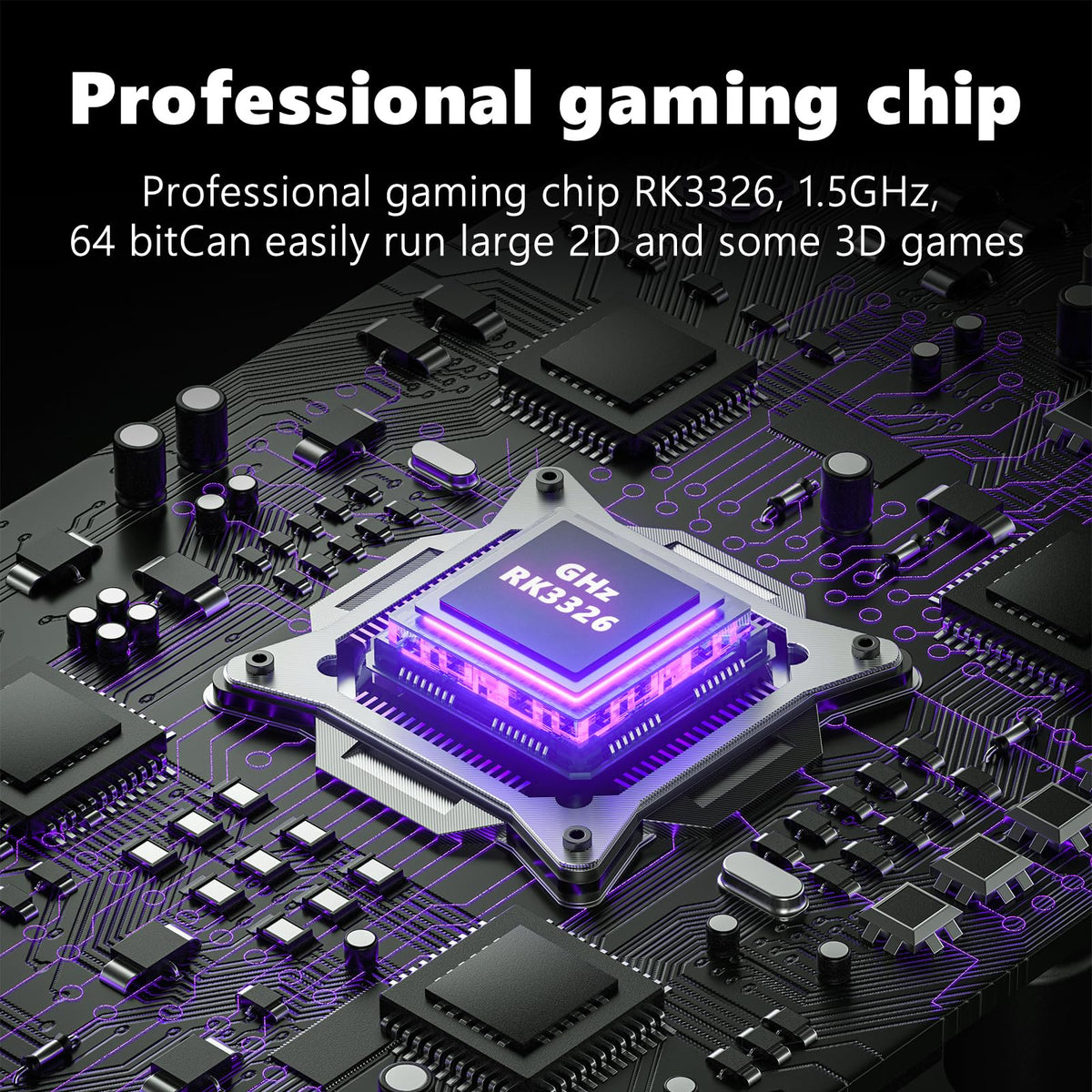 I ioscre R36 Ultra screen showing 20,000+ games preloaded library ready