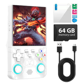 I ioscre R36 Ultra handheld front view for immersive retro gaming on the go