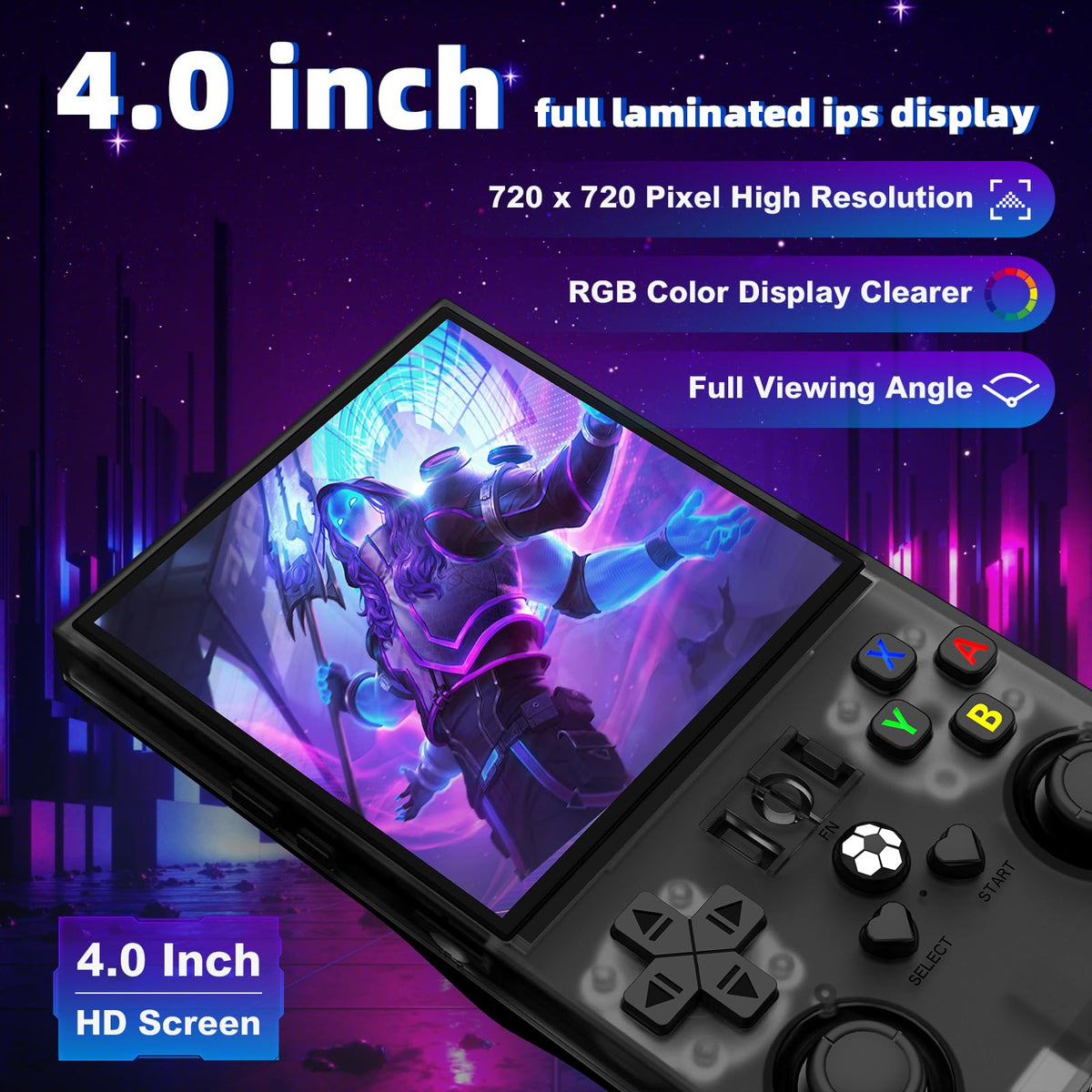 ioyasba R36MAX compact body supports easy transport and pocketable gaming.