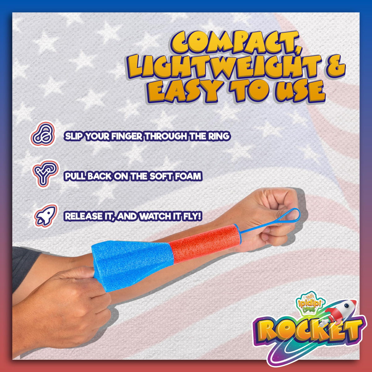IPIDIPI TOYS 12-pack color rockets ready for party prizes and gifts.