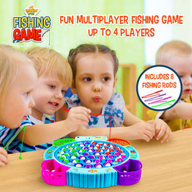 IPIDIPI TOYS 8 magnetic poles provide quick, satisfying catches and turn-taking practice.