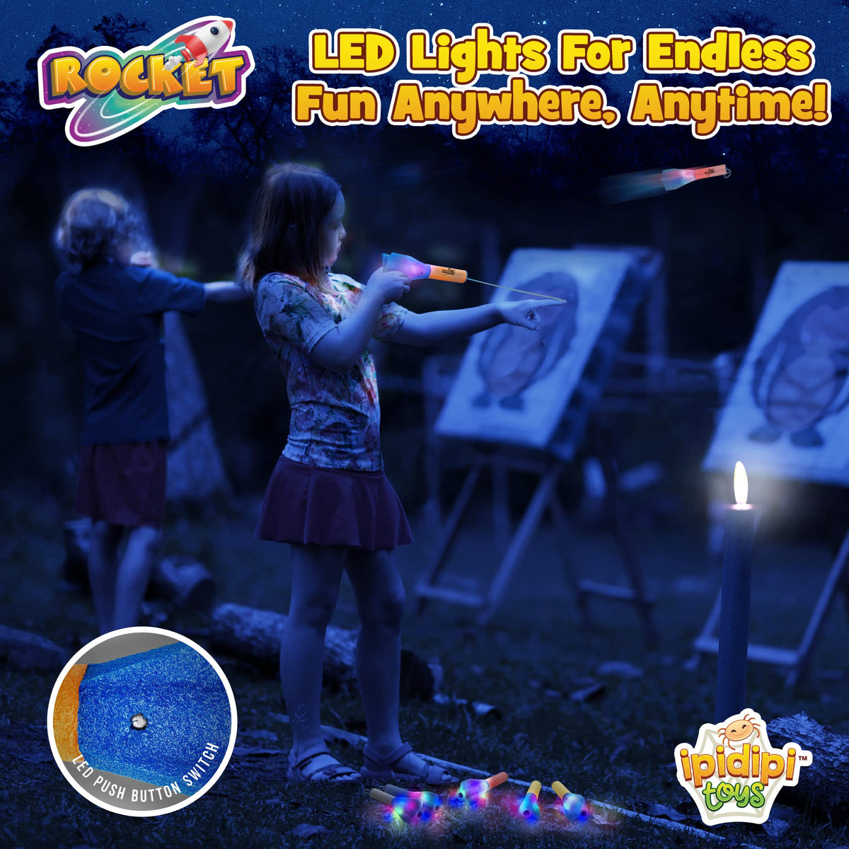 IPIDIPI TOYS classroom-prizes colorful rockets support rewards and activities.