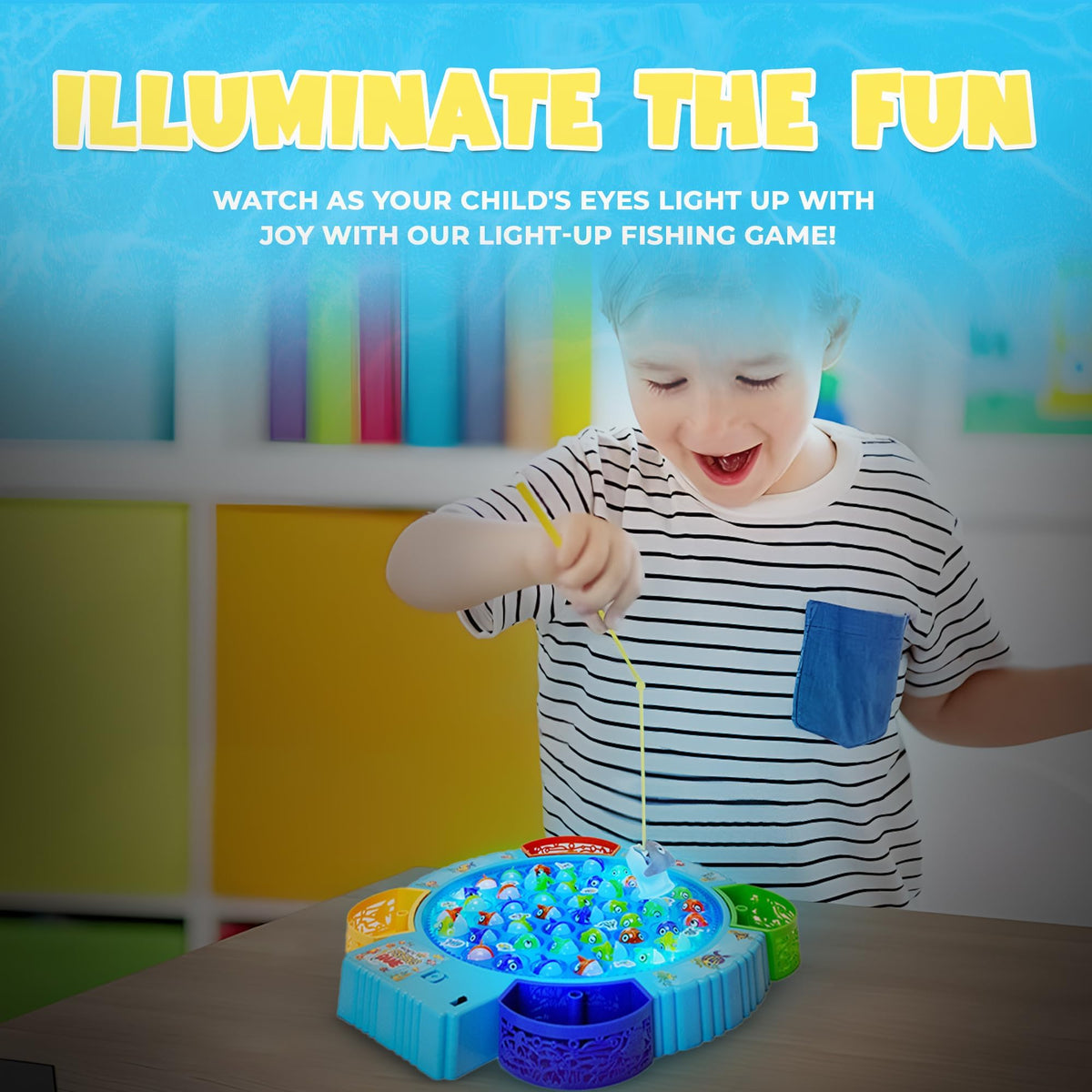 IPIDIPI TOYS colorful fish pieces stimulate recognition during imaginative fishing.