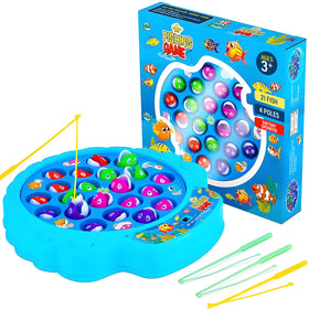 IPIDIPI TOYS fishing game with 21 colorful fish for kids 3+