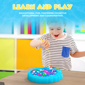 Kids playing IPIDIPI TOYS fishing game fostering focus and teamwork