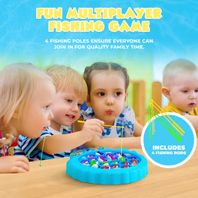 IPIDIPI TOYS rotating board showing dynamic fishing action