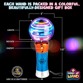 IPIDIPI TOYS glowing globe wand creates mesmerizing visuals for party time.