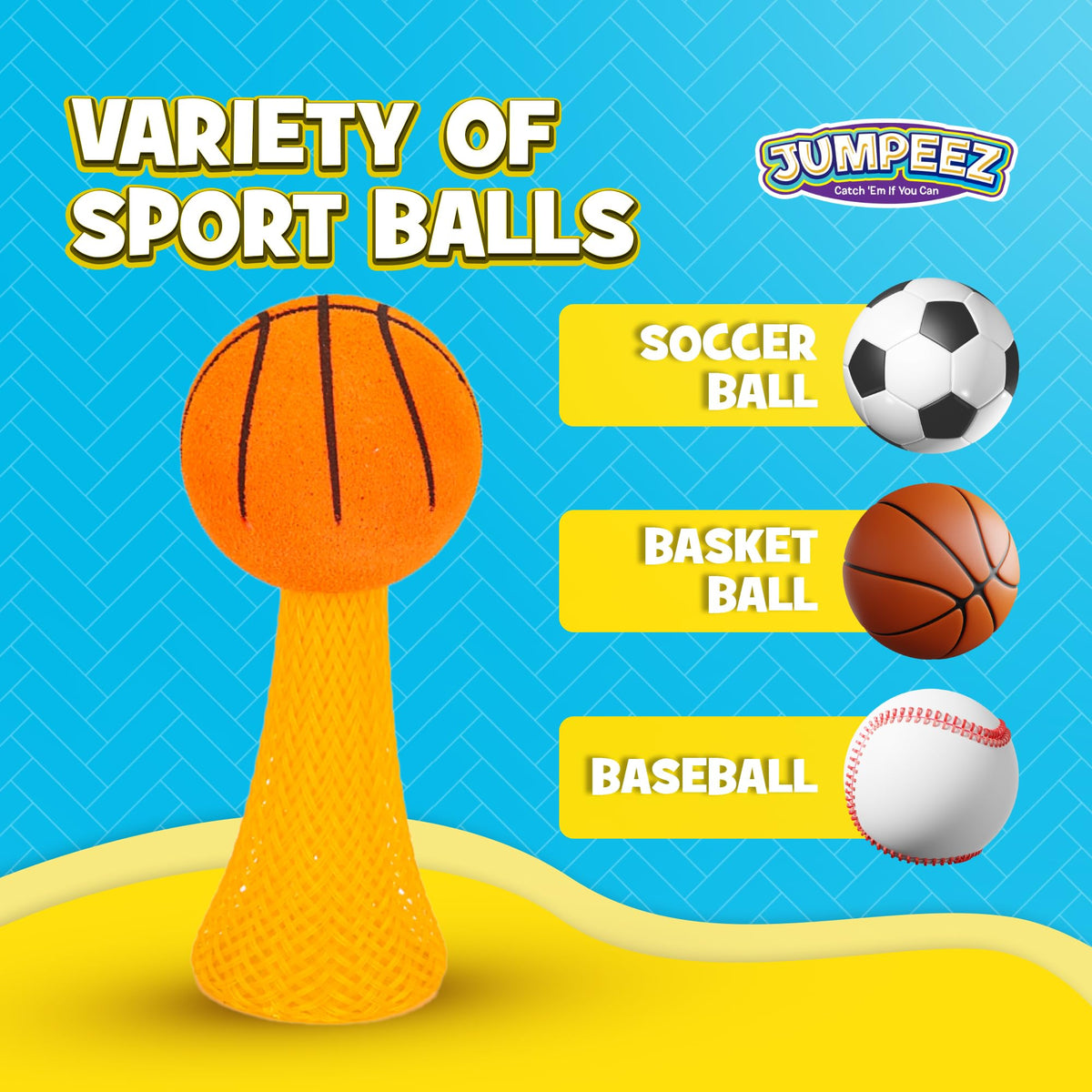 IPIDIPI TOYS Jumpeez 24-pack display shows football, basketball, and baseball poppers