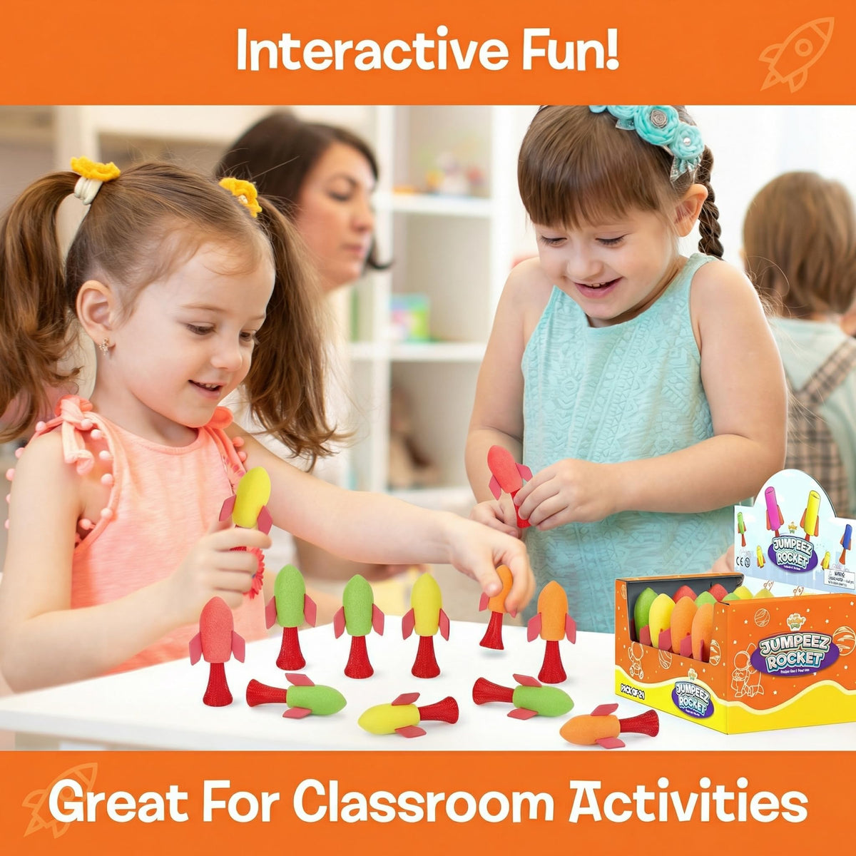 IPIDIPI TOYS Jumpeez colorful rockets for parties and prizes