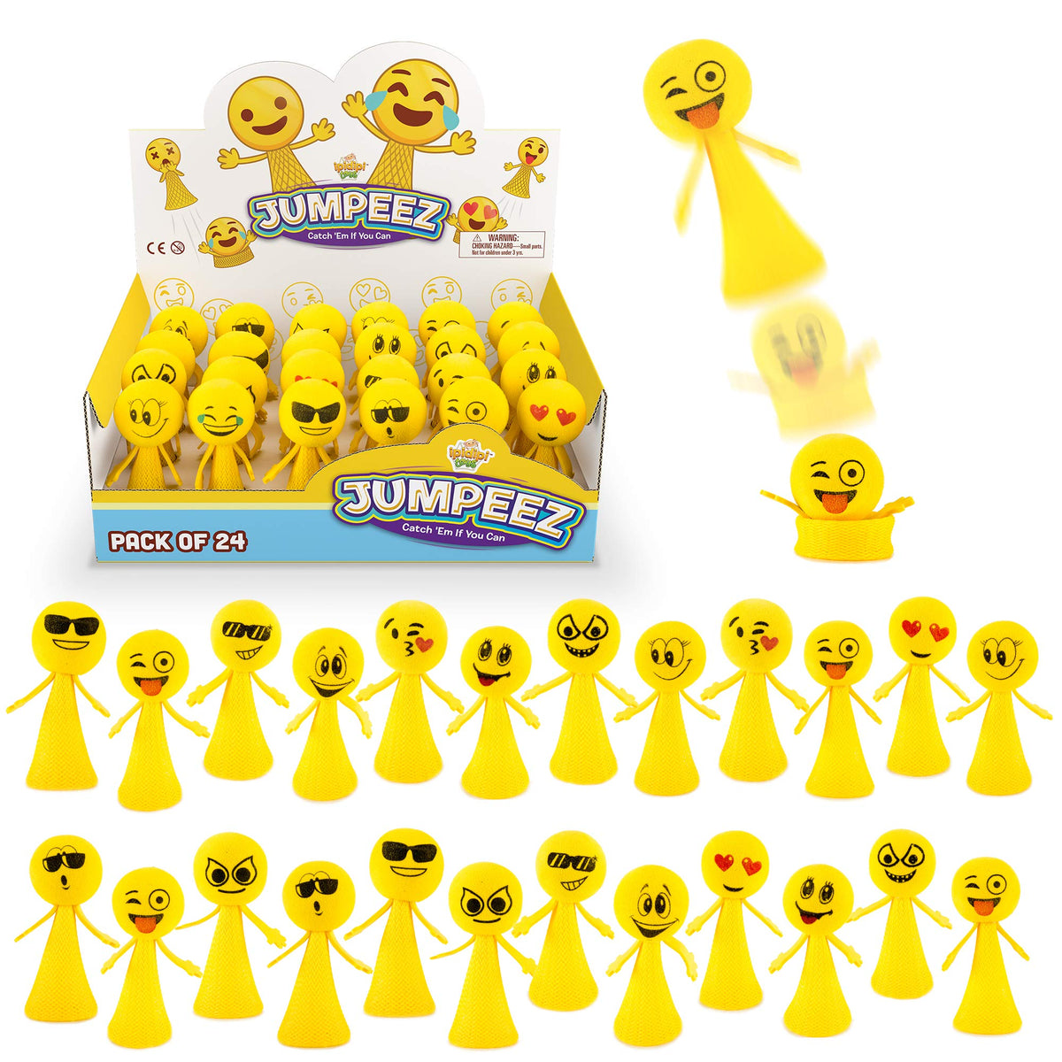 IPIDIPI TOYS Jumpeez rocket poppers 24-pack ready for party favors and playful surprises