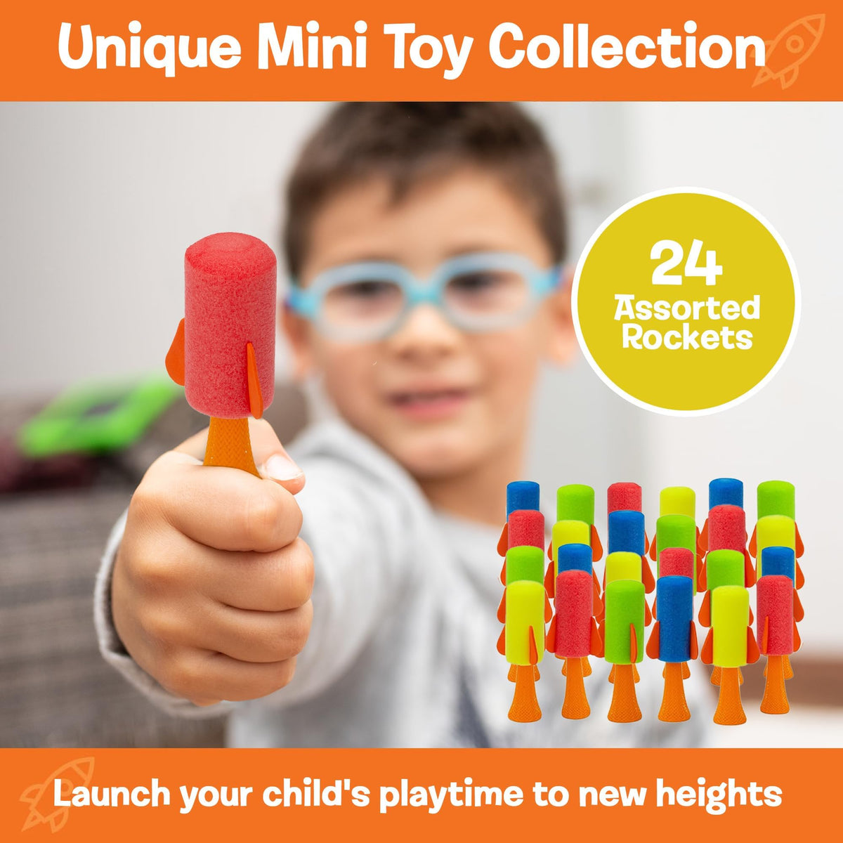 IPIDIPI TOYS Jumpeez rocket poppers being held for indoor play.