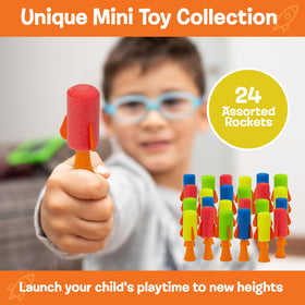 IPIDIPI TOYS Jumpeez rocket poppers being held for indoor play.
