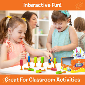 IPIDIPI TOYS Jumpeez rocket poppers displayed on a table for quick fun.
