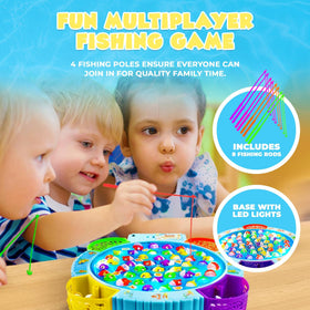 IPIDIPI TOYS rotating board adds rhythm to group fishing games.