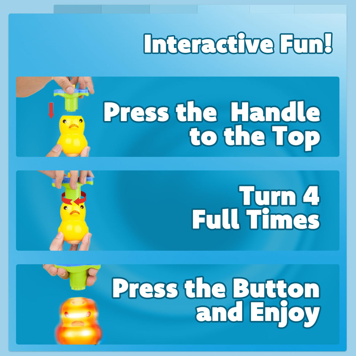 IPIDIPI TOYS Spineez bunny light-up top for classroom rewards