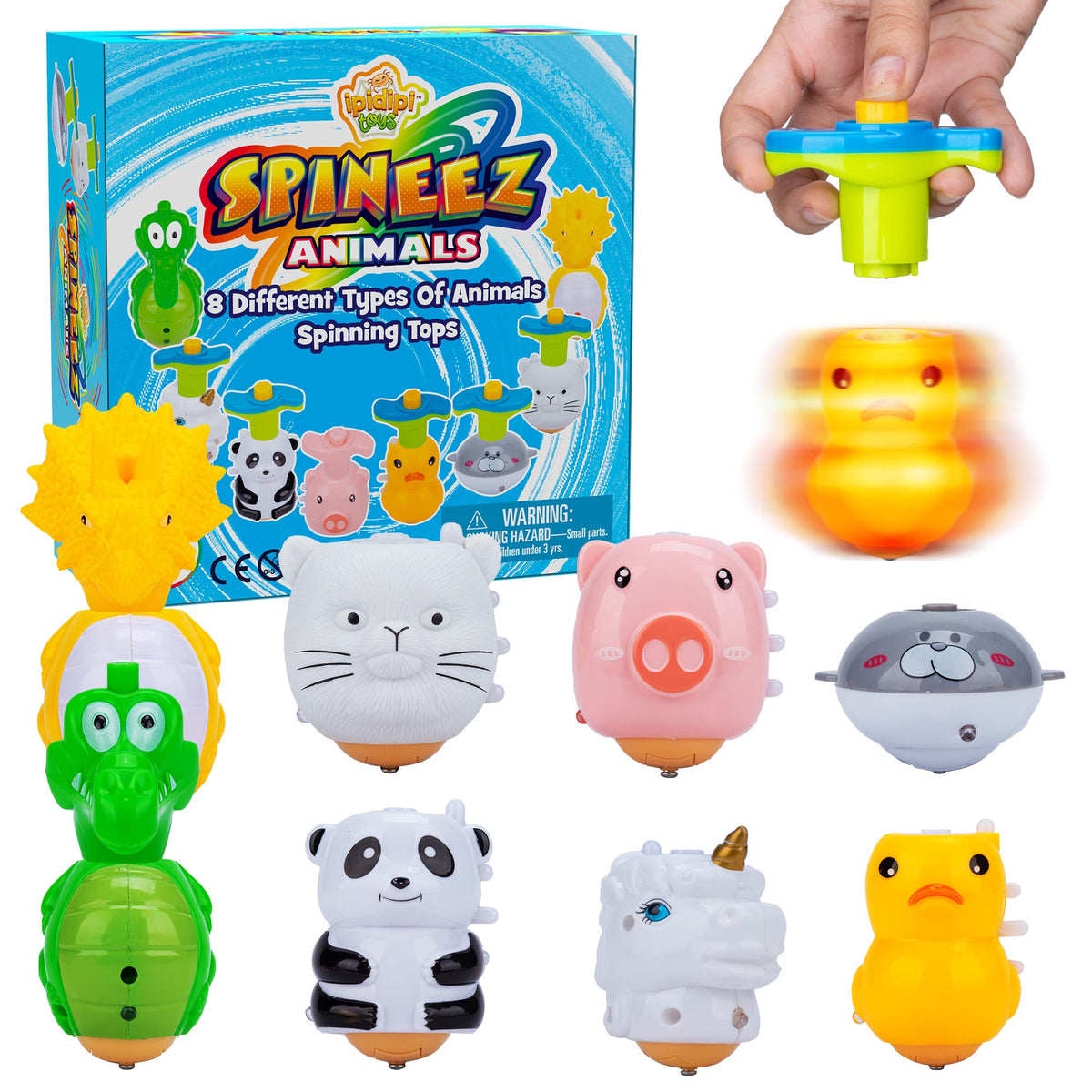 IPIDIPI TOYS Spineez unicorn light-up top for party fun and playtime
