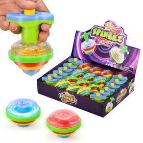 IPIDIPI TOYS Spineez blue light-up top pack shot showing vibrant LEDs for party favors