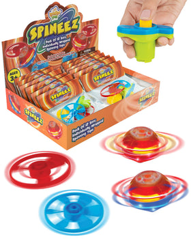 IPIDIPI TOYS Spineez light-up flying saucer top orange set for party fun