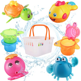 iPlay turtle wind-up bath toy for lively tub play and swimming action.