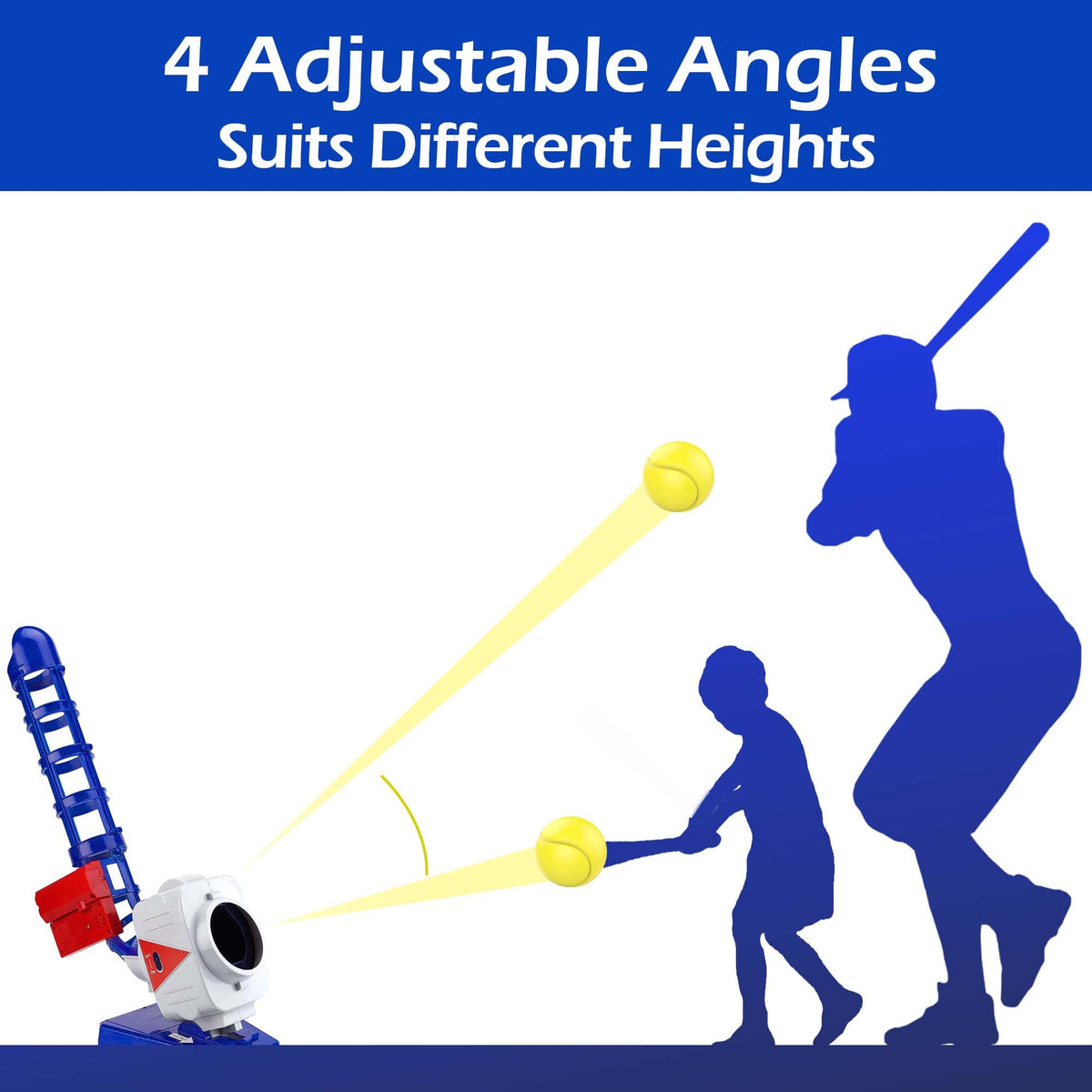 iplay-ilearn auto mode pitches balls at regular intervals for hands-free play