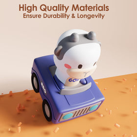 iPlay iLearn baby animal racing cars front view promotes imaginative play.