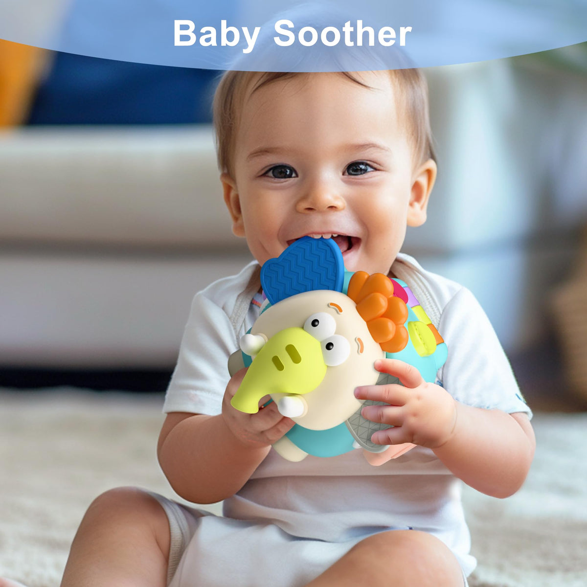 iPlay iLearn elephant cube colors showcase visual stimuli that support early color and shape recognition.