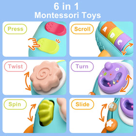 iPlay iLearn elephant cube textures emphasize safe, durable materials ideal for rough play and lasting use.