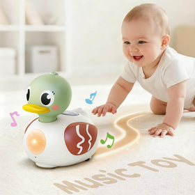 iPlay iLearn baby musical duck front view promotes early learning.