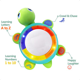 iPlay iLearn turtle buttons closeup highlighting learning modes