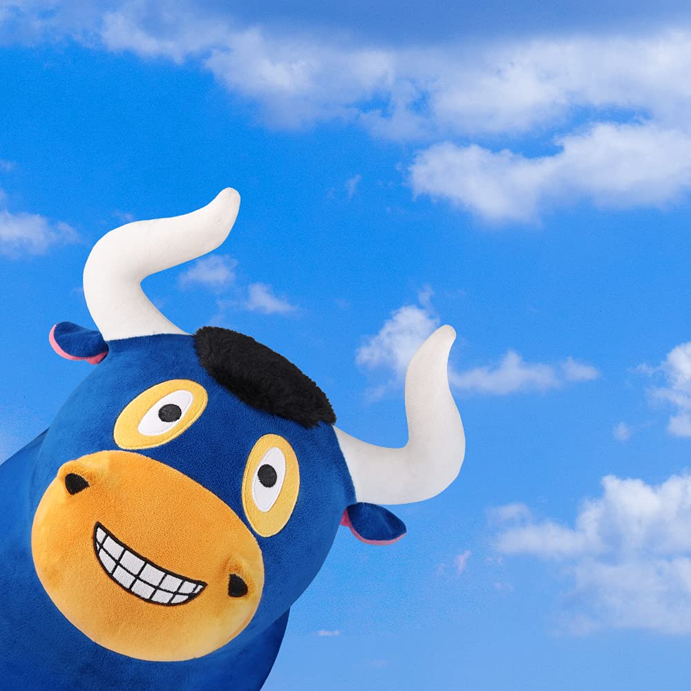 iplay ilearn Bouncy Pals bull-hopping-horse cozy ride with soft-touch materials.
