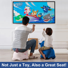 iplay ilearn Bouncy Pals bull-hopping-horse safe, sturdy ride-on for indoor and outdoor use.