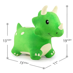 iPlay iLearn Bouncy Pals Dinosaur Hopper washable-cover keeps plush clean
