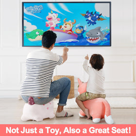 iPlay iLearn bouncy pals fox toy portable for road trips and home play.