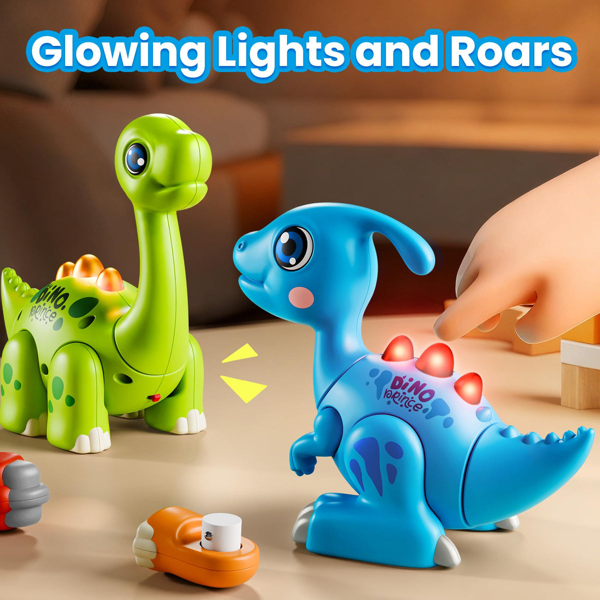 iPlay iLearn Brachiosaurus parts for safe rounded-edge construction for toddlers