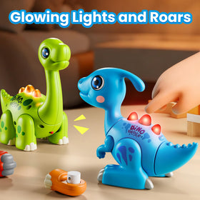 iPlay iLearn Brachiosaurus parts for safe rounded-edge construction for toddlers