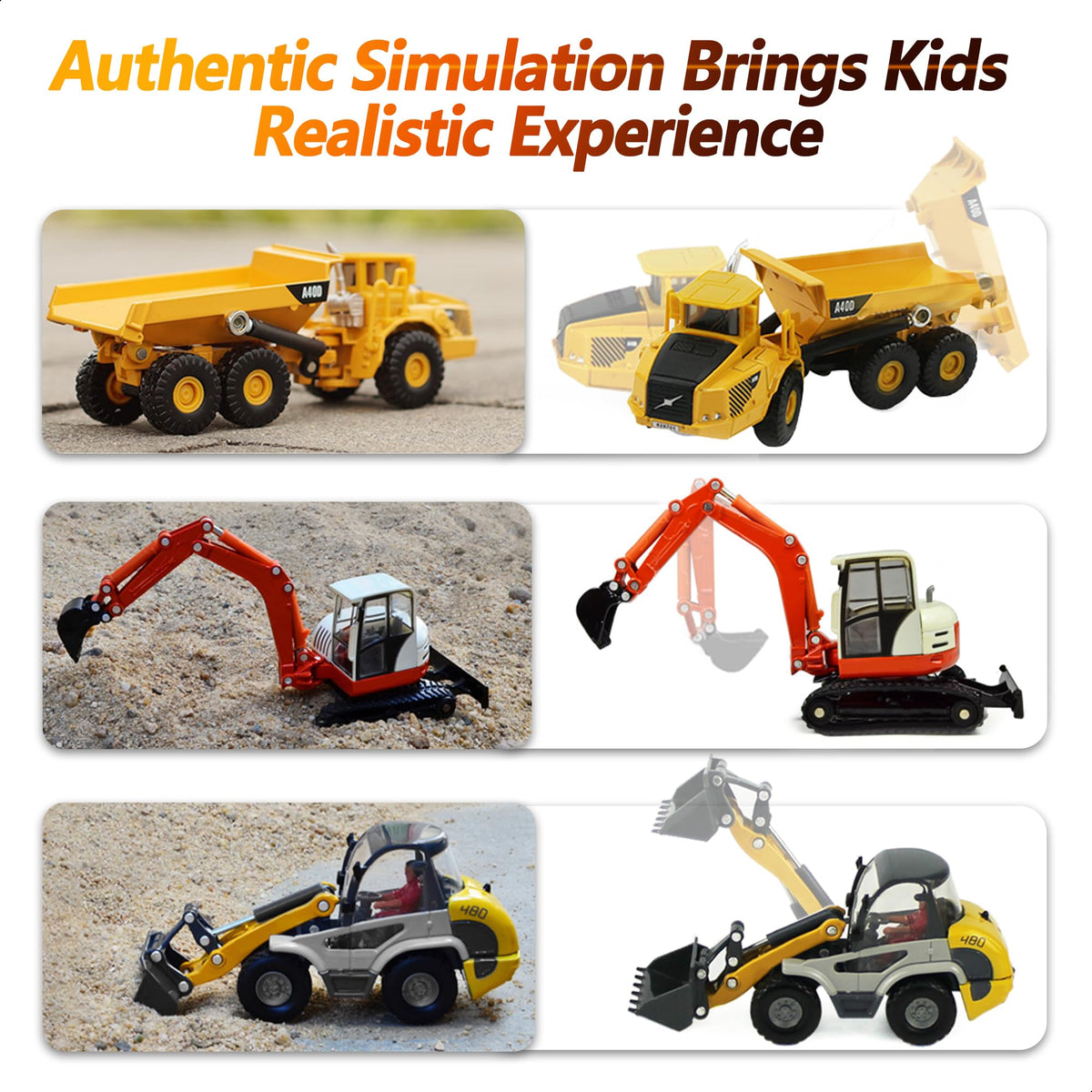 iPlay iLearn bulldozer for sturdy sand play and active role play.