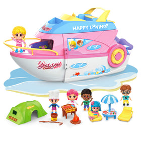 iPlay iLearn cruise ship dollhouse interior for imaginative play and storytelling