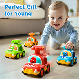 iPlay iLearn dinosaur car push friction design is easy to push.