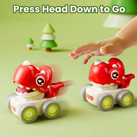 iPlay iLearn dinosaur press-go action emphasizes engaging motion for toddlers