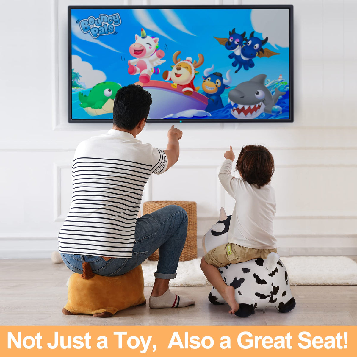 iPlay iLearn Easy inflation with air stopper for quick setup.