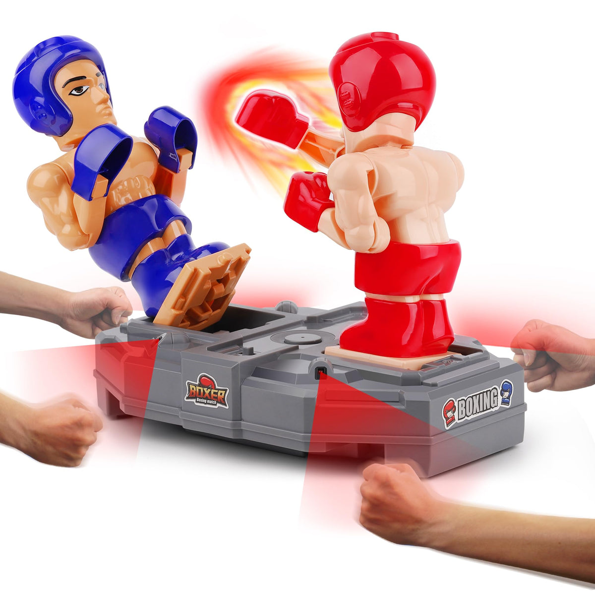 iPlay iLearn electronic boxing toy in front view ready for energetic play