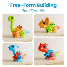 iPlay iLearn Parasaurolophus pieces with lights for visual focus during play