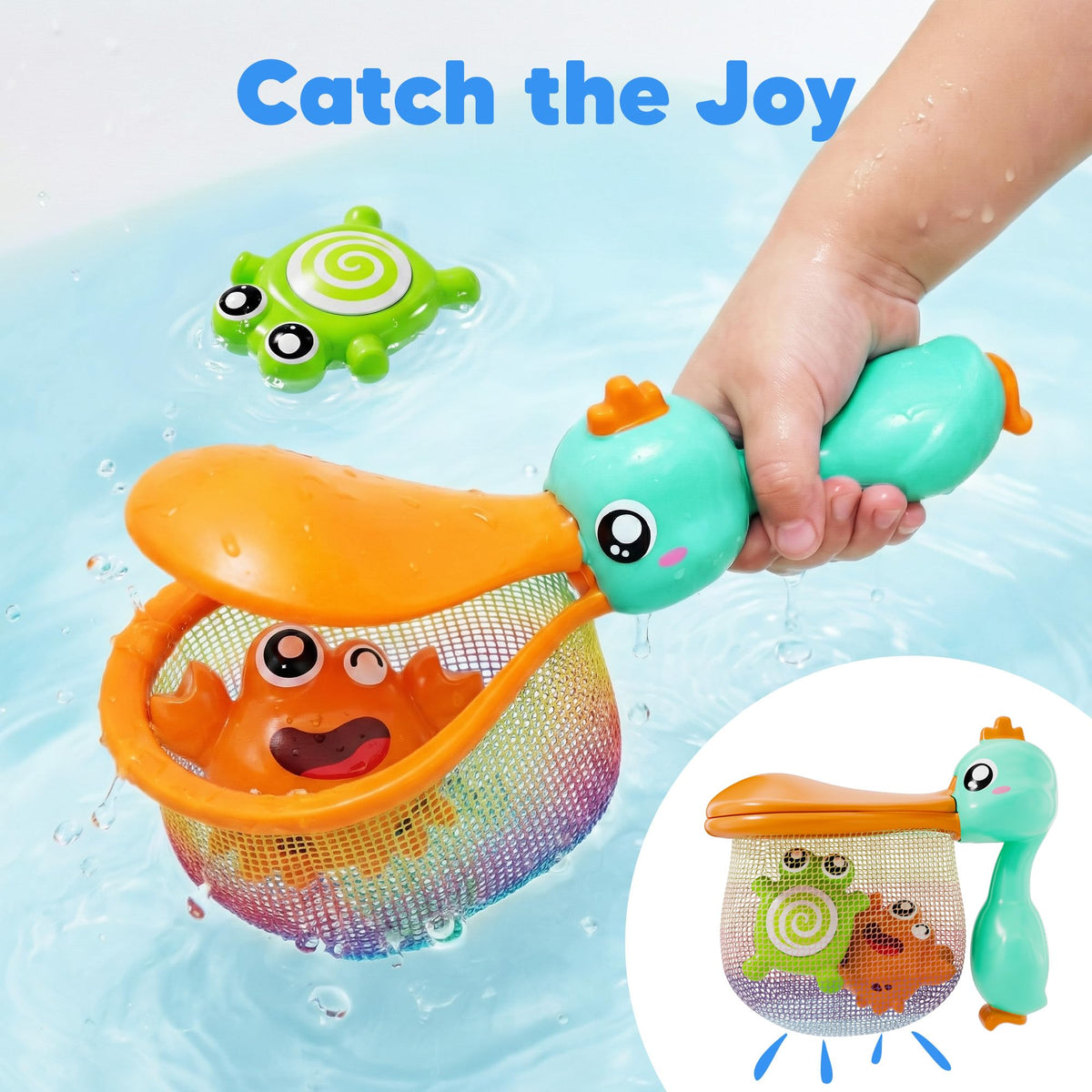 iPlay iLearn pelican net scoop for extra catching fun