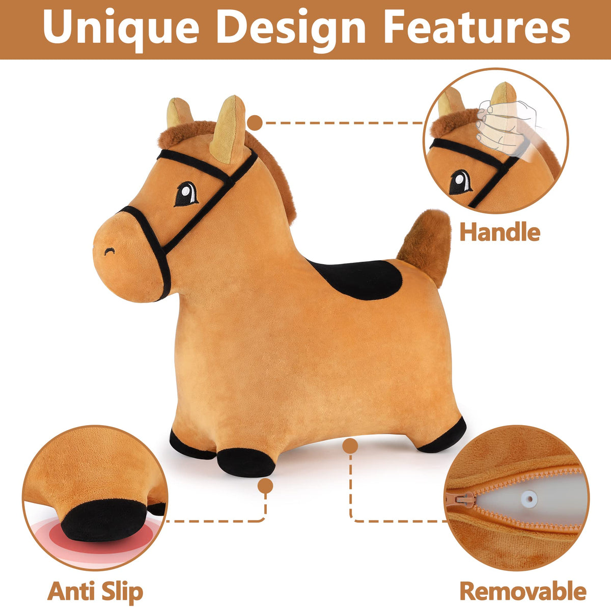 iPlay iLearn plush hopper cover offers easy machine wash for clean, cozy sessions