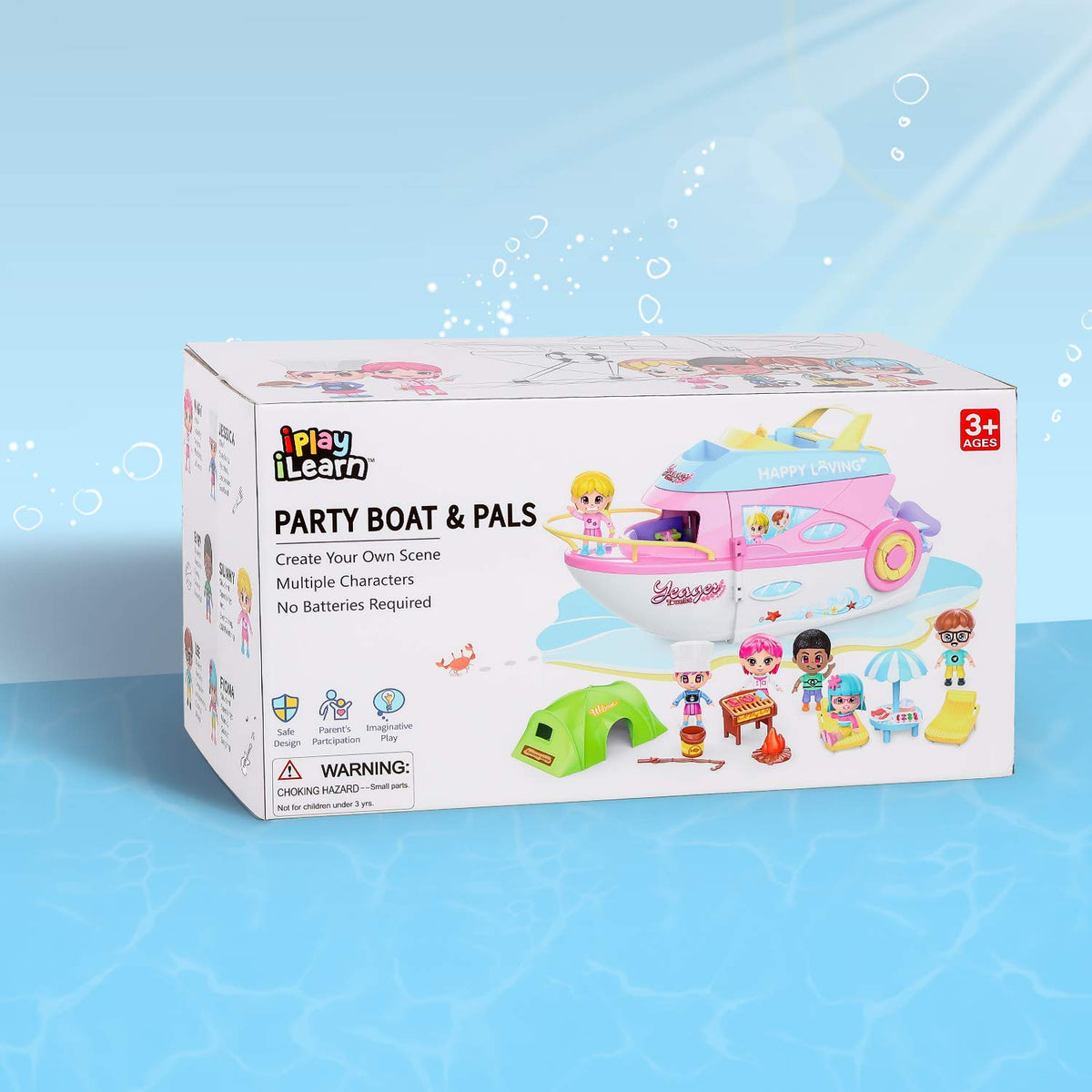 iPlay iLearn pool area invites swimming-themed play and relaxation