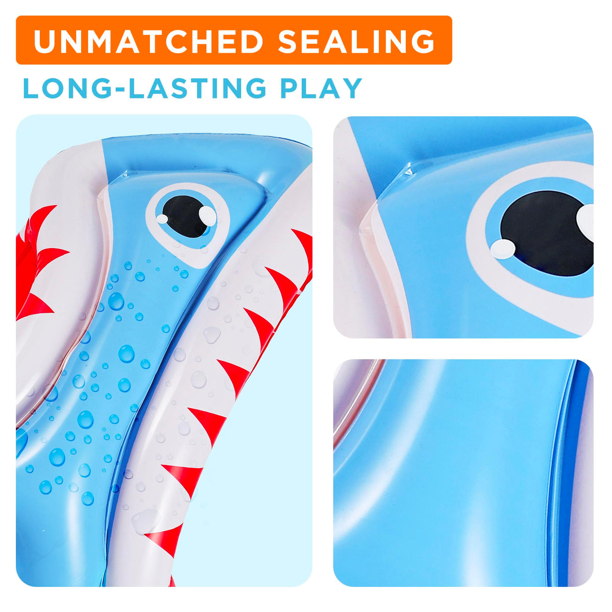 iPlay iLearn pumps included for fast, easy inflation.