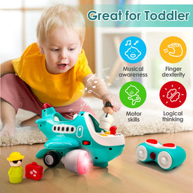 iPlay iLearn remote-control plane side view highlights compact design for small hands