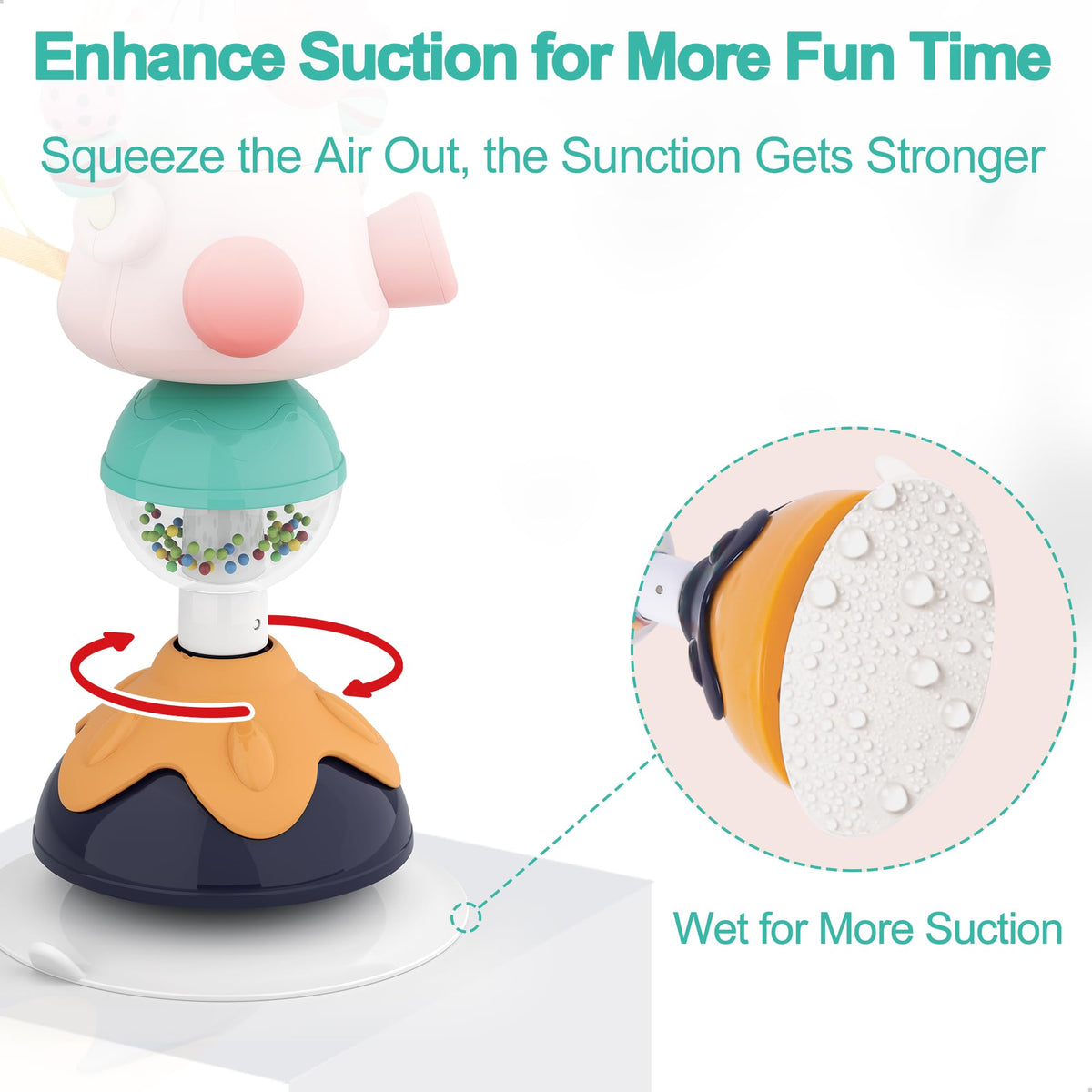 iPlay iLearn sensory rattle toy aids auditory awareness during playful shaking