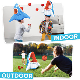 iPlay iLearn shark basketballs designed for durable splash games.